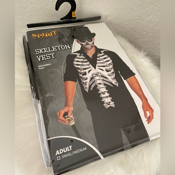 SPIRIT SKELETON VEST Size Adult S/M - Picture 1 of 10